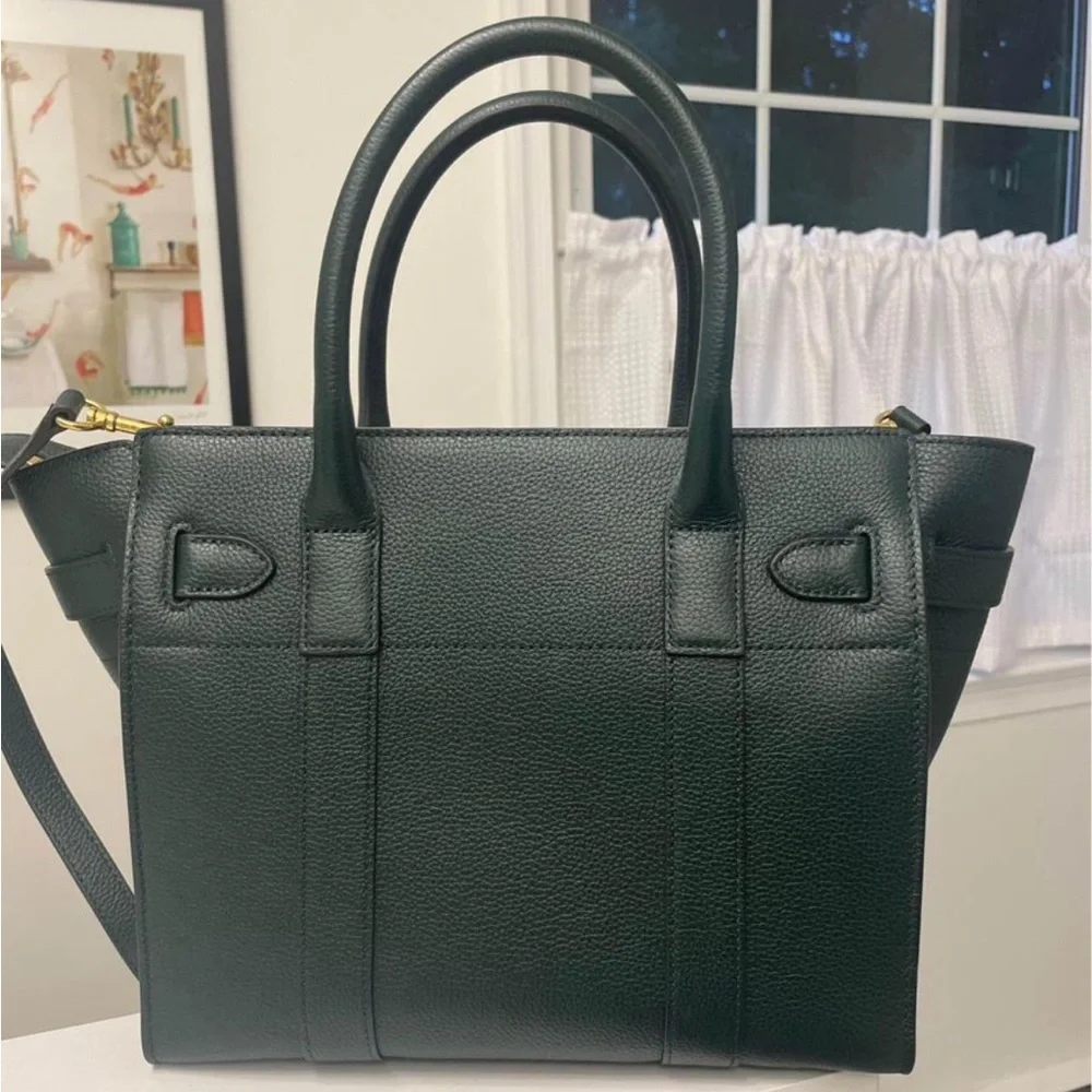 Mulberry Bag - Small Zipped Bayswater Leather Satchel - Picture 3 of 8